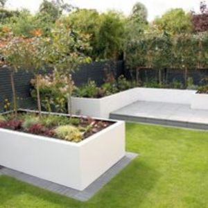 DİKDÖRTGEN FİBER SAKSI 6